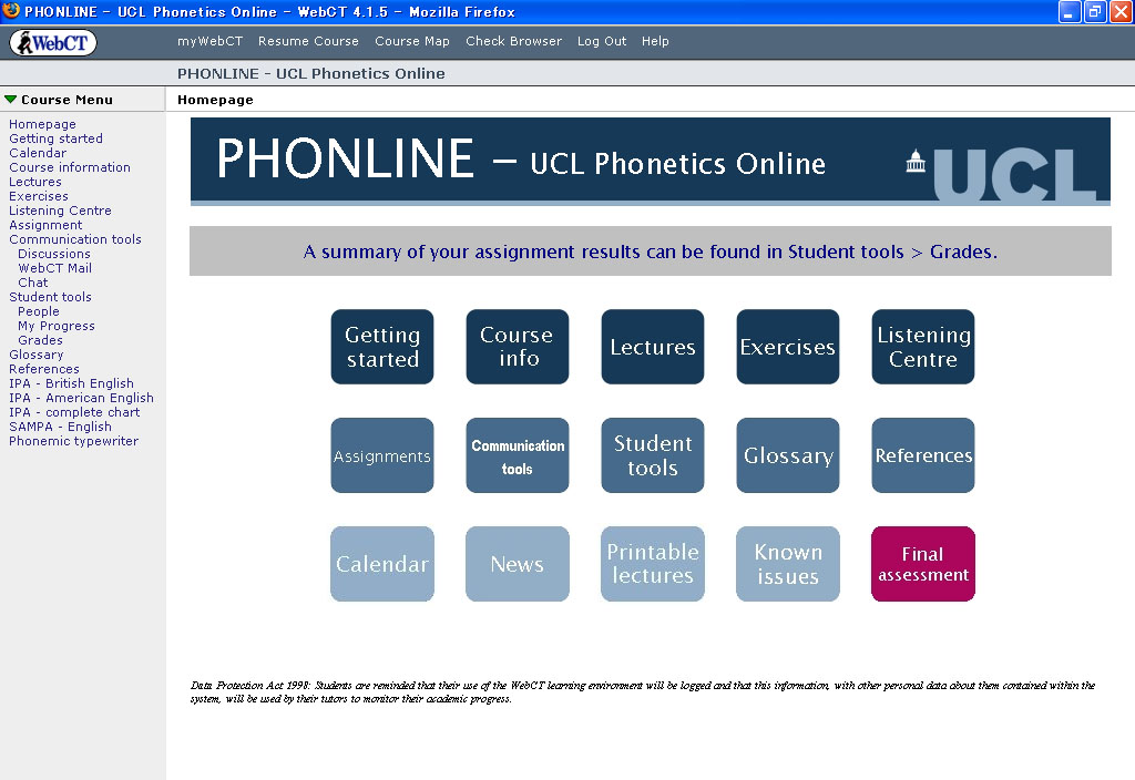 PHONLINE frontpage
