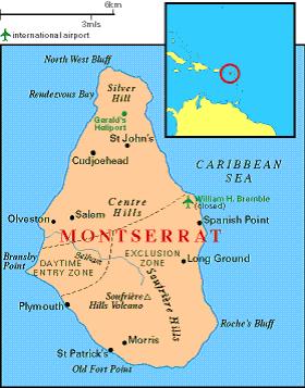 map of Montserrat